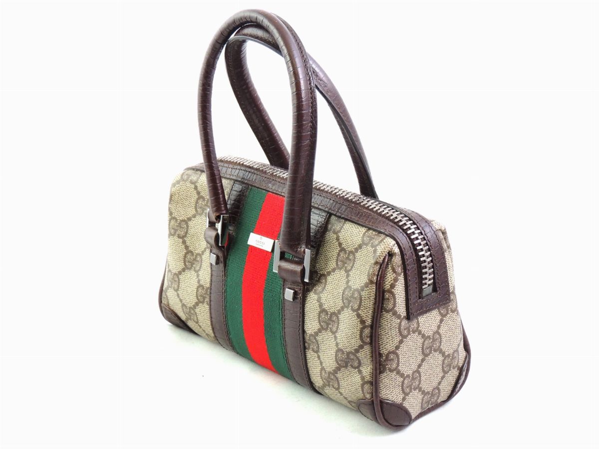 Borsetta in Tela Monogram Marrone, Gucci