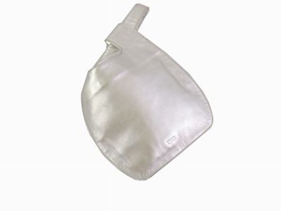 Borsa a Mano in Pelle Argentata, Gucci