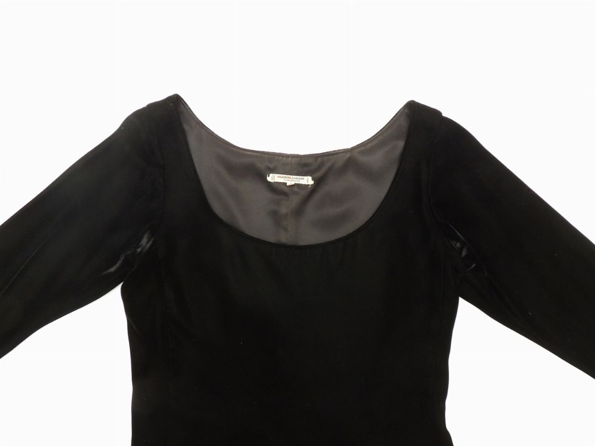 Corpetto in Velluto Nero, Yves Saint Laurent