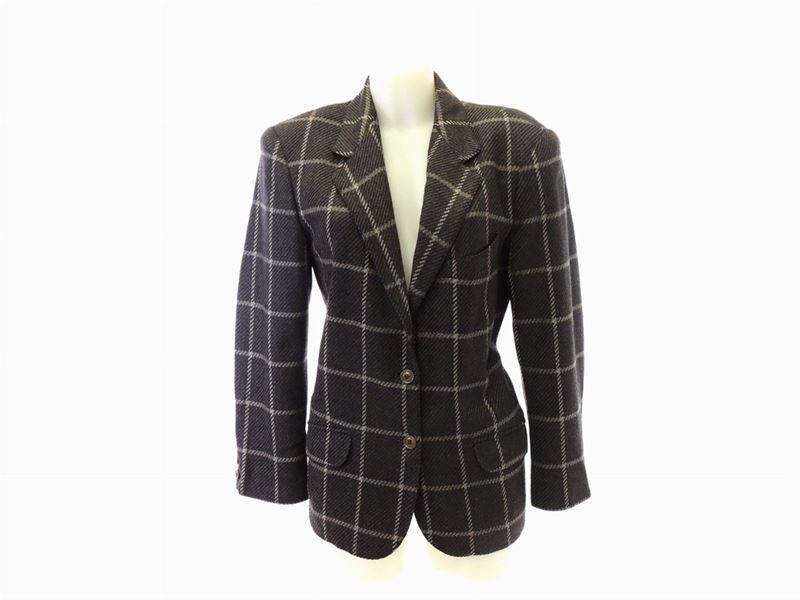Giacca in Lana e Cashmere Grigia, Gucci