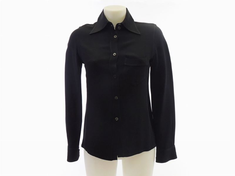 Camicia in Viscosa Nera, Gucci