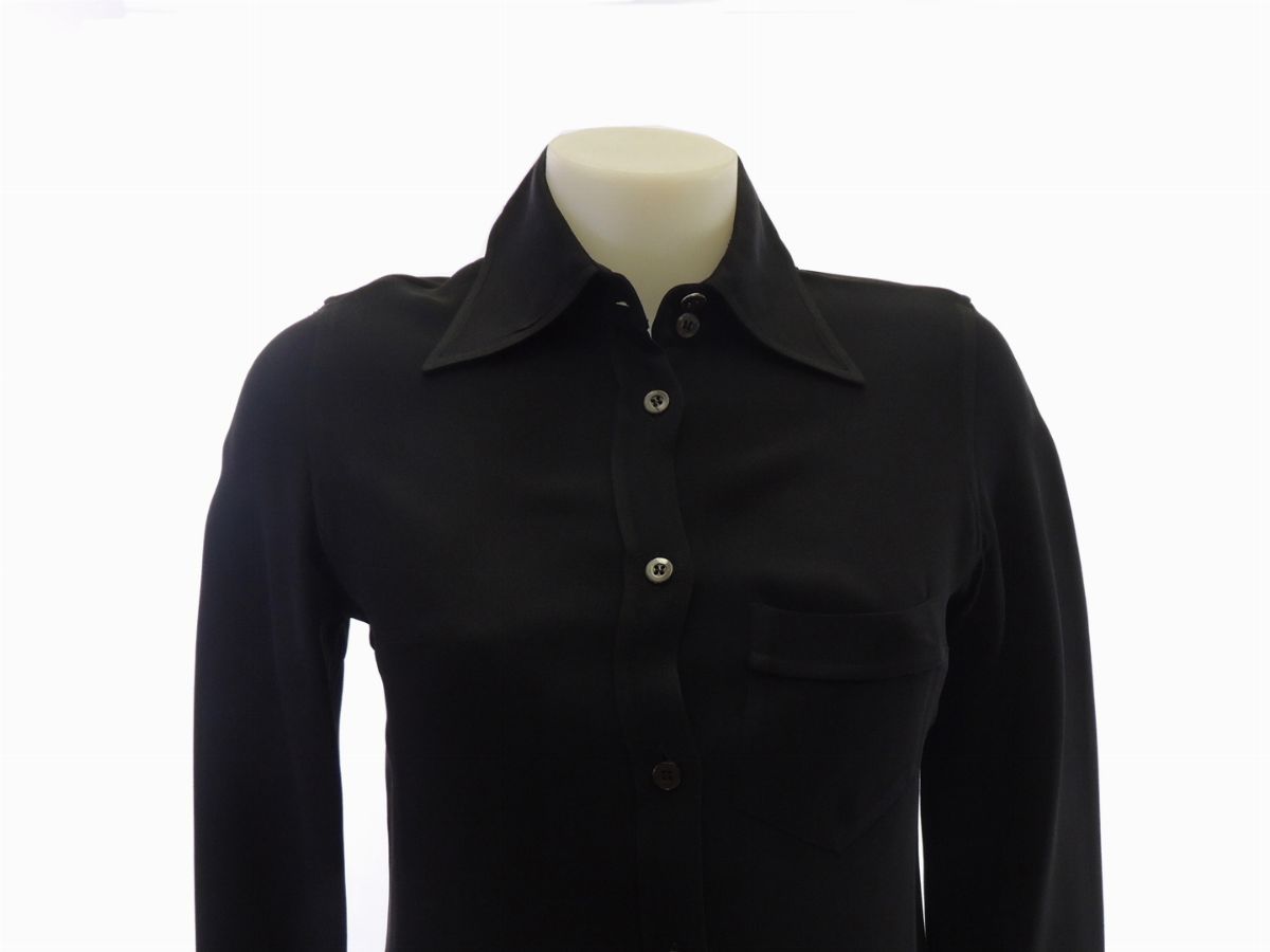 Camicia in Viscosa Nera, Gucci