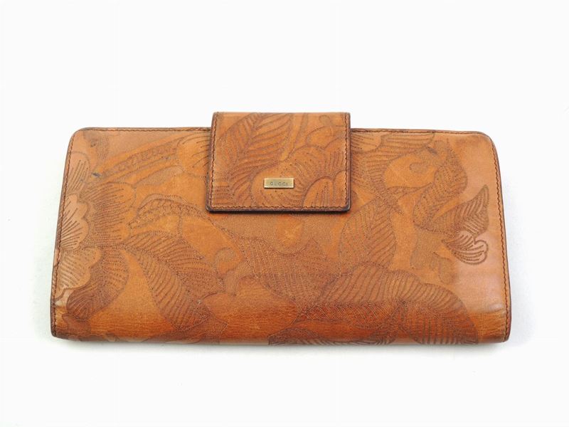 Portafoglio in Pelle Marrone, Gucci