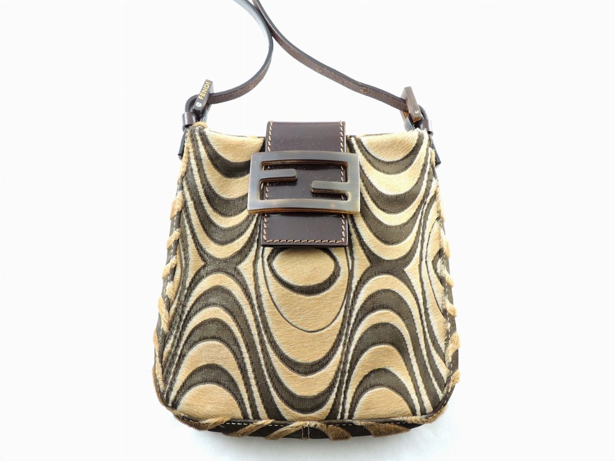 Mini Borsetta in Cavallino e Pelle, Fendi