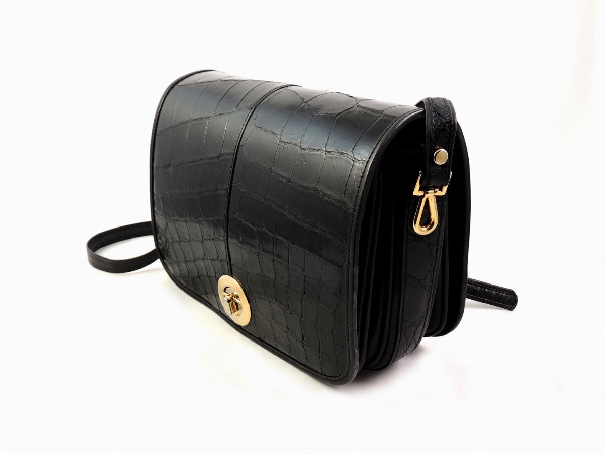 Borsa a Tracolla in Pelle e Coccodrillo