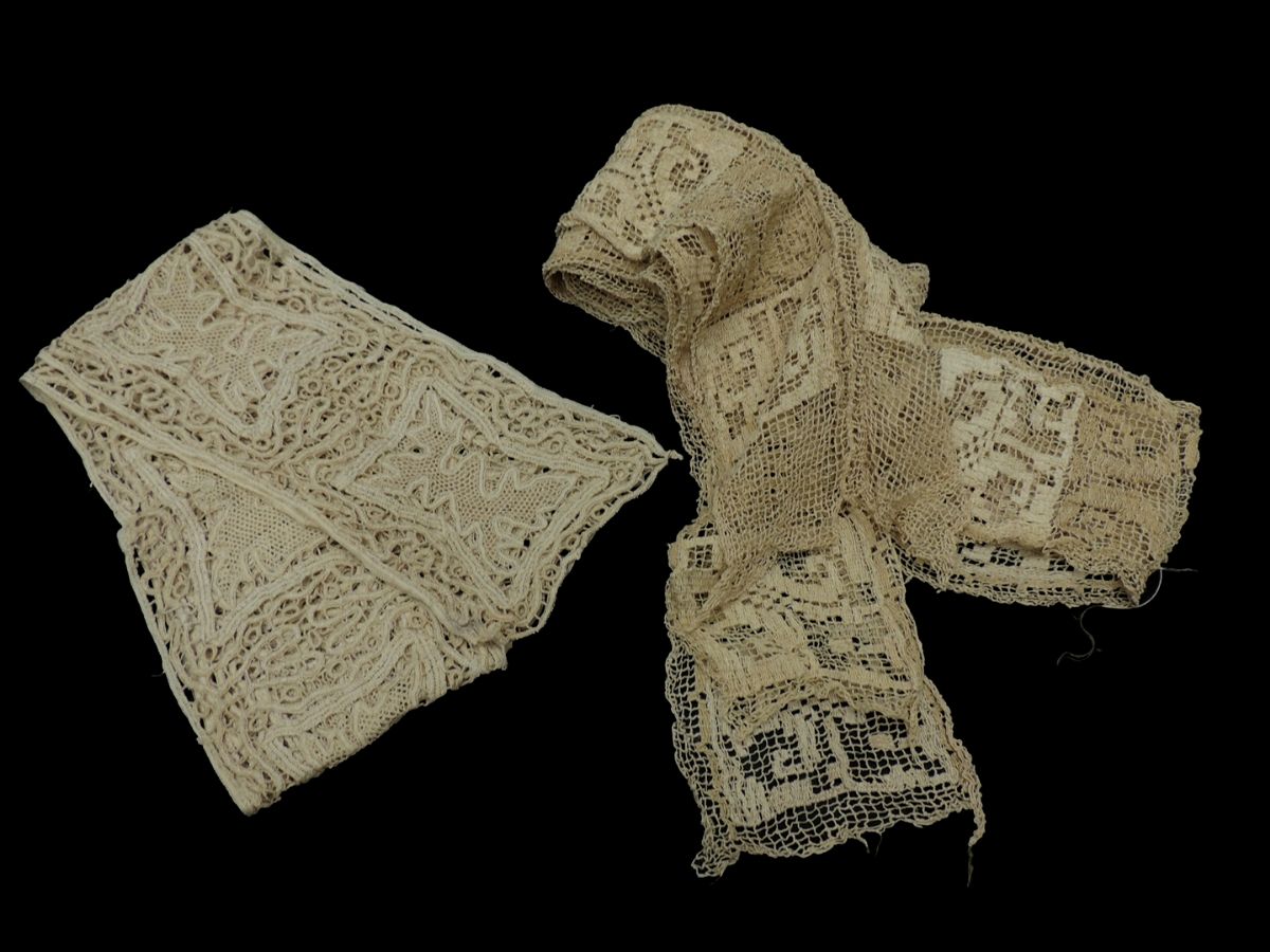 Balza e Stola per Paramento in Cotone Ecrù Ricamato