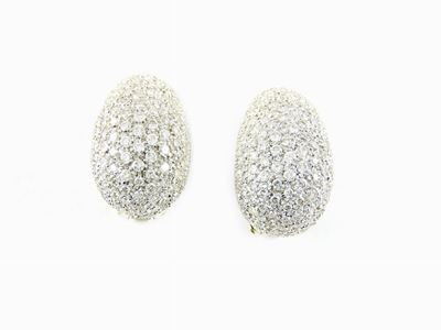 Orecchini in Oro Bianco e Diamanti