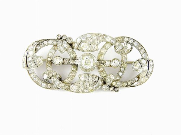 Platinum and diamonds brooch  (Twenties)  - Auction Watches and Jewels - I - I - Maison Bibelot - Casa d'Aste Firenze - Milano