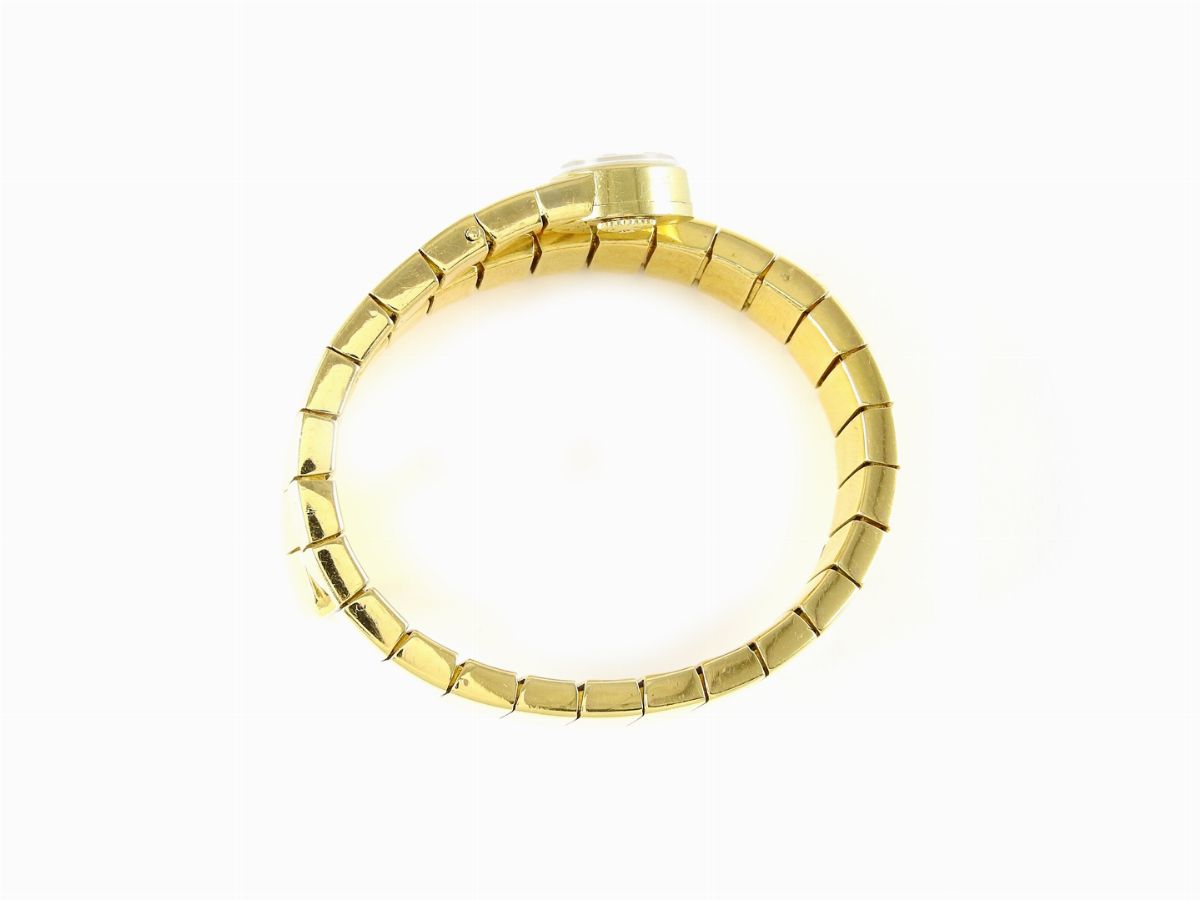 Orologio da Polso per Donna Jaeger le Coultre in Oro Giallo con Bracciale a Serpente