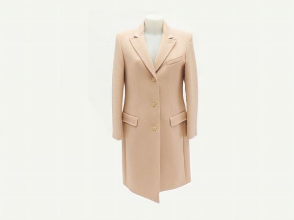 Pink wool coat, Genny