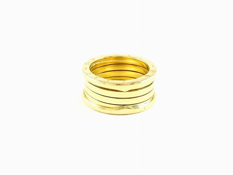 Anello Bulgari a Fascia in Oro Giallo