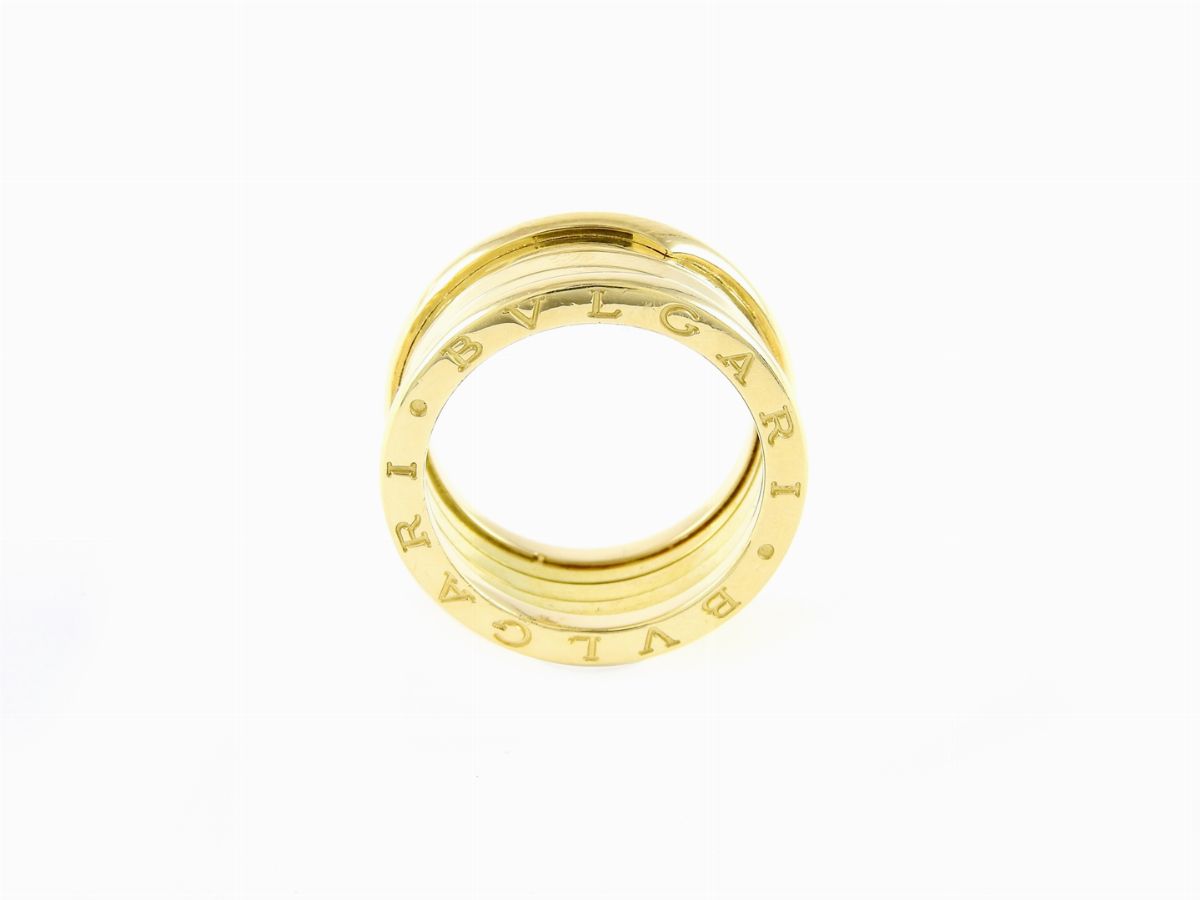 Anello Bulgari a Fascia in Oro Giallo