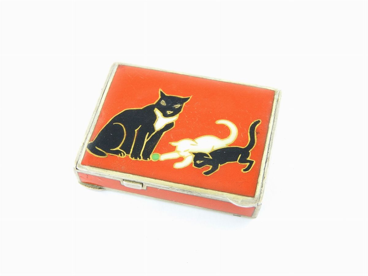 Piccola Trousse Animalier Walser Wald in Argento e Smalti Policromi