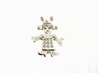 Spilla Pomellato in Oro Bianco e Diamanti