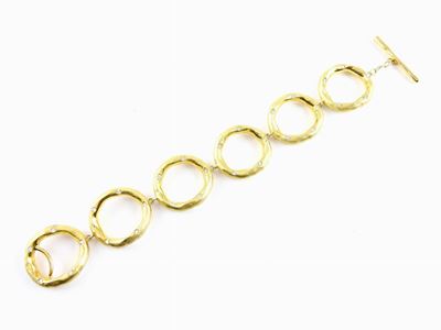 Bracciale Calgaro in Oro Giallo Satinato con Diamanti