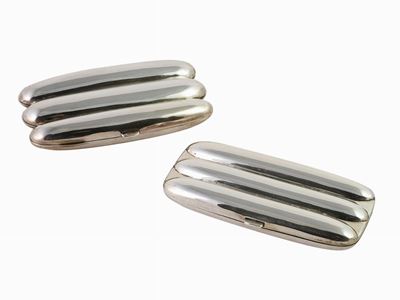 Due Astucci Portasigari in Argento