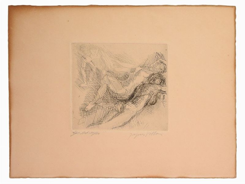 Jacques Villon - Composizione con Nudi