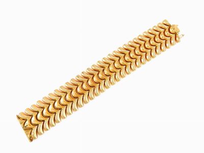 Bracciale "tank" in Oro Giallo