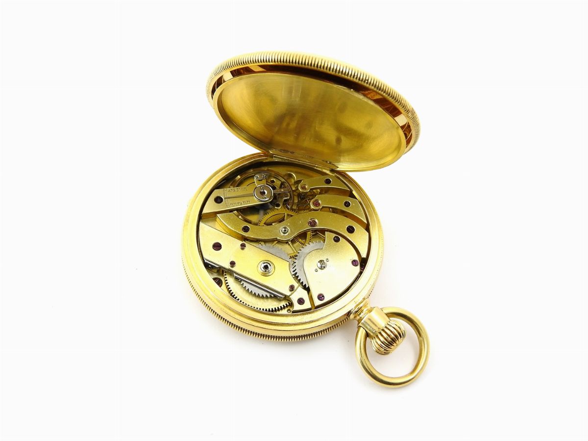 Orologio da Tasca Chronomètre Repetition in Oro Giallo