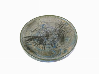 Placca Rotonda in Maiolica a Lustro, Manifattura Arte della Ceramica, 1900 Circa