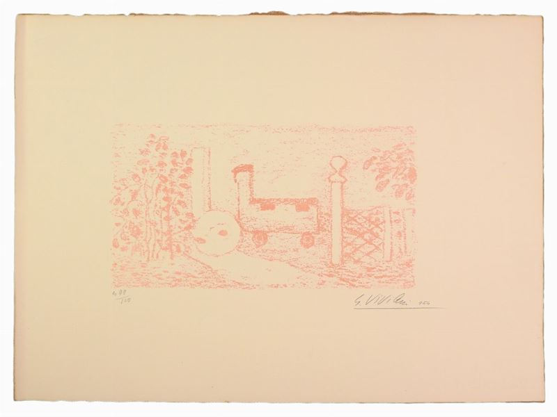 Giuseppe Viviani - Paese Col Buco 1954