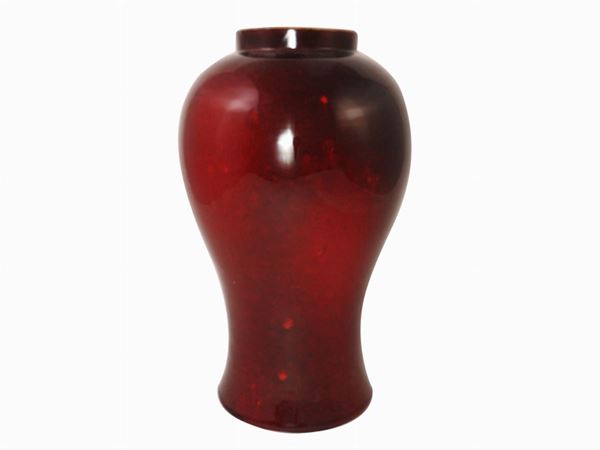 Marcello Fantoni : A Glazed Earthenware Baluster Vase  ((1915-2011))  - Auction Furniture, Silver and Curiosities from a Roman House - I - Maison Bibelot - Casa d'Aste Firenze - Milano