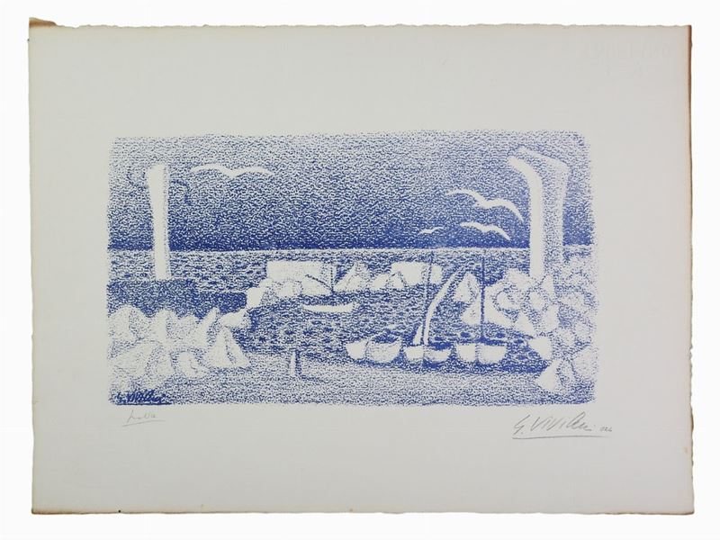 Giuseppe Viviani - Paesaggio Marino 1954