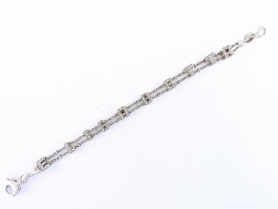 Bracciale in Oro Bianco e Diamanti