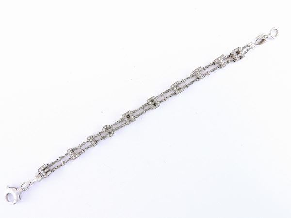 White gold bracelet with diamonds  - Auction Jewels - II - II - Maison Bibelot - Casa d'Aste Firenze - Milano
