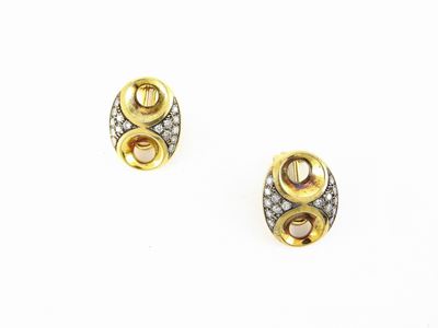 Orecchini in Oro Giallo e Diamanti