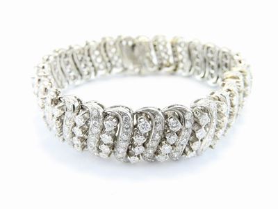 Bracciale in Oro Bianco e Diamanti