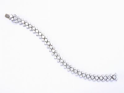 Bracciale in Oro Bianco e Diamanti