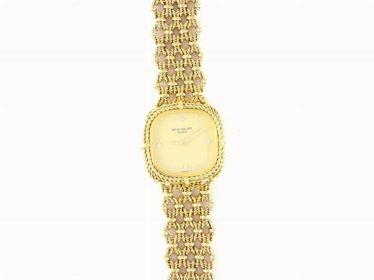 Orologio da Polso per Donna Patek Philippe in Oro Giallo e Diamanti