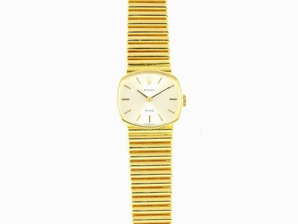 Yellow gold Rolex ladies wristwatch