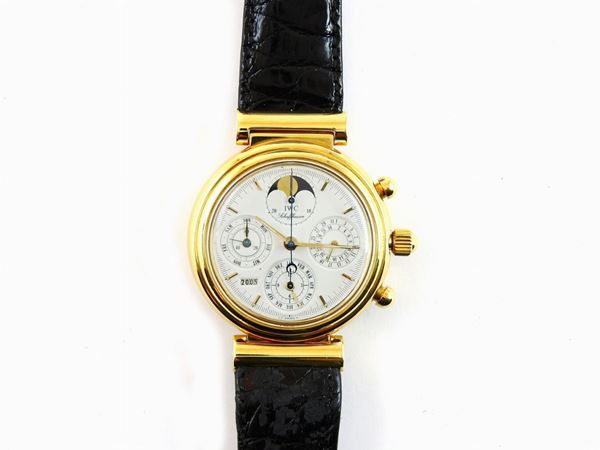 Pink gold IWC gentlemen wrist chronograph