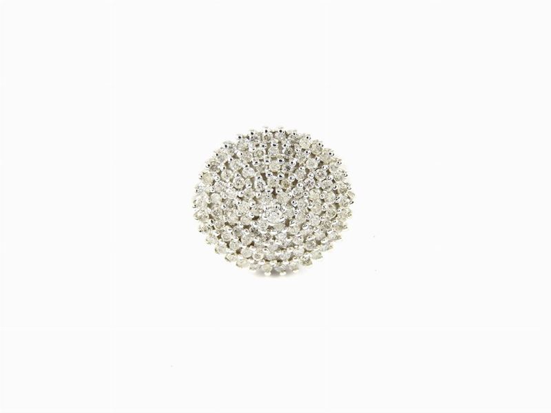 Anello in Oro Bianco e Diamanti