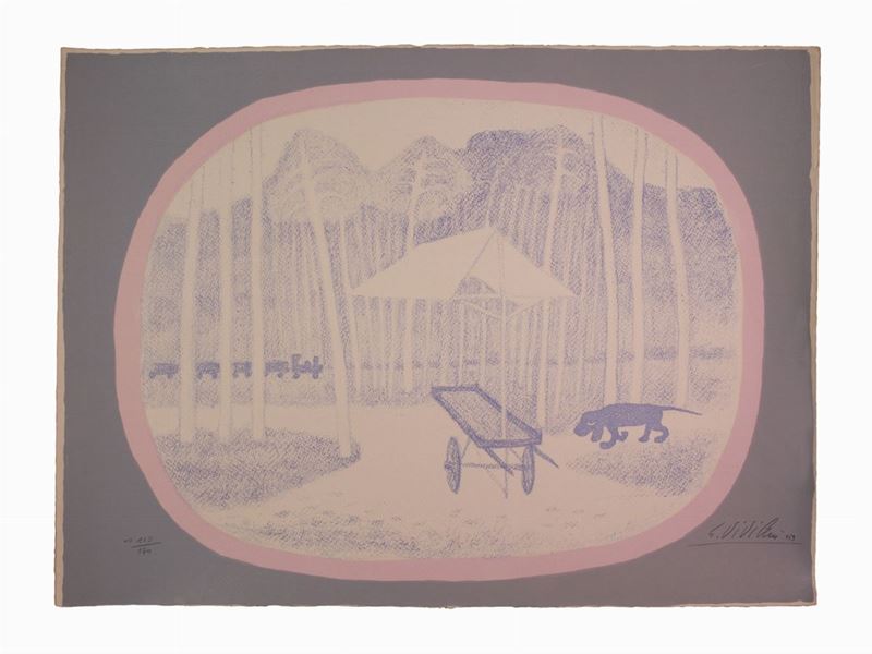 Giuseppe Viviani - Paesaggio con Cane 1963