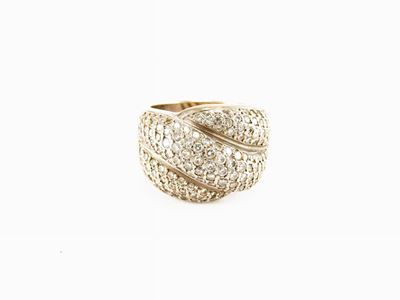 Anello in Oro Bianco e Diamanti