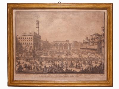 Veduta del Palazzo Vecchio [...] da Giuseppe Zocchi