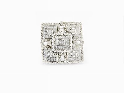 Anello in Oro Bianco e Diamanti