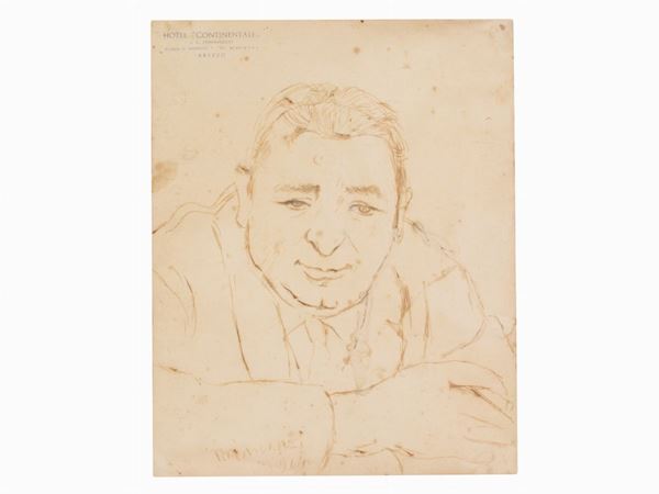 Nino Tirinnanzi : Portrait of a Man  ((1923-2002))  - Auction Modern and Contemporary Art - II - Maison Bibelot - Casa d'Aste Firenze - Milano