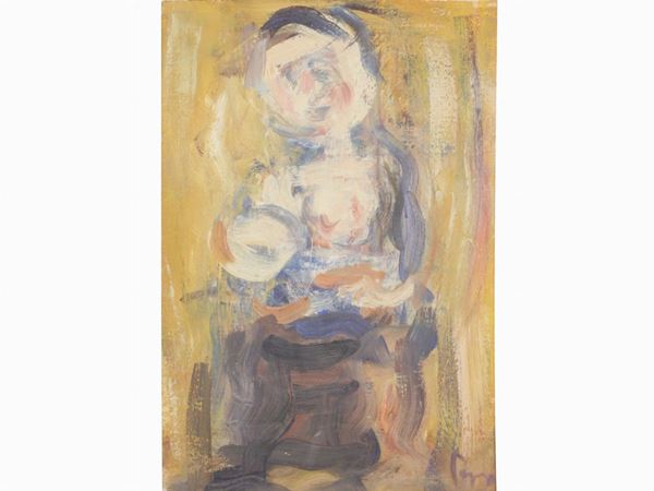 Enzo Pregno : Maternity  ((1898-1972))  - Auction Modern and Contemporary Art - II - Maison Bibelot - Casa d'Aste Firenze - Milano
