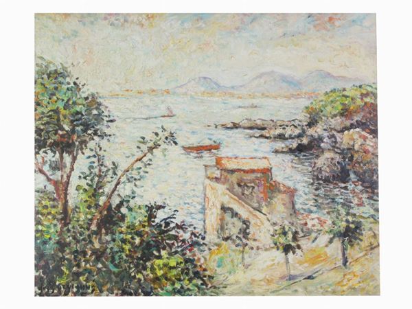 Guido Borgianni - Paesaggio lacustre 1958