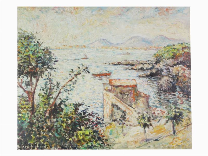 Guido Borgianni - Paesaggio Lacustre 1958