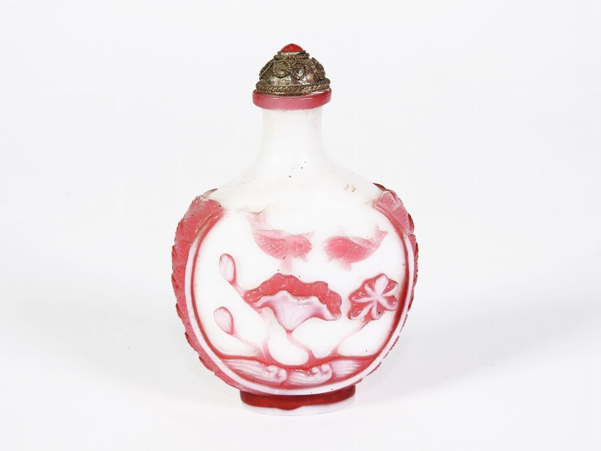 Snuff Bottle in Vetro Doppio