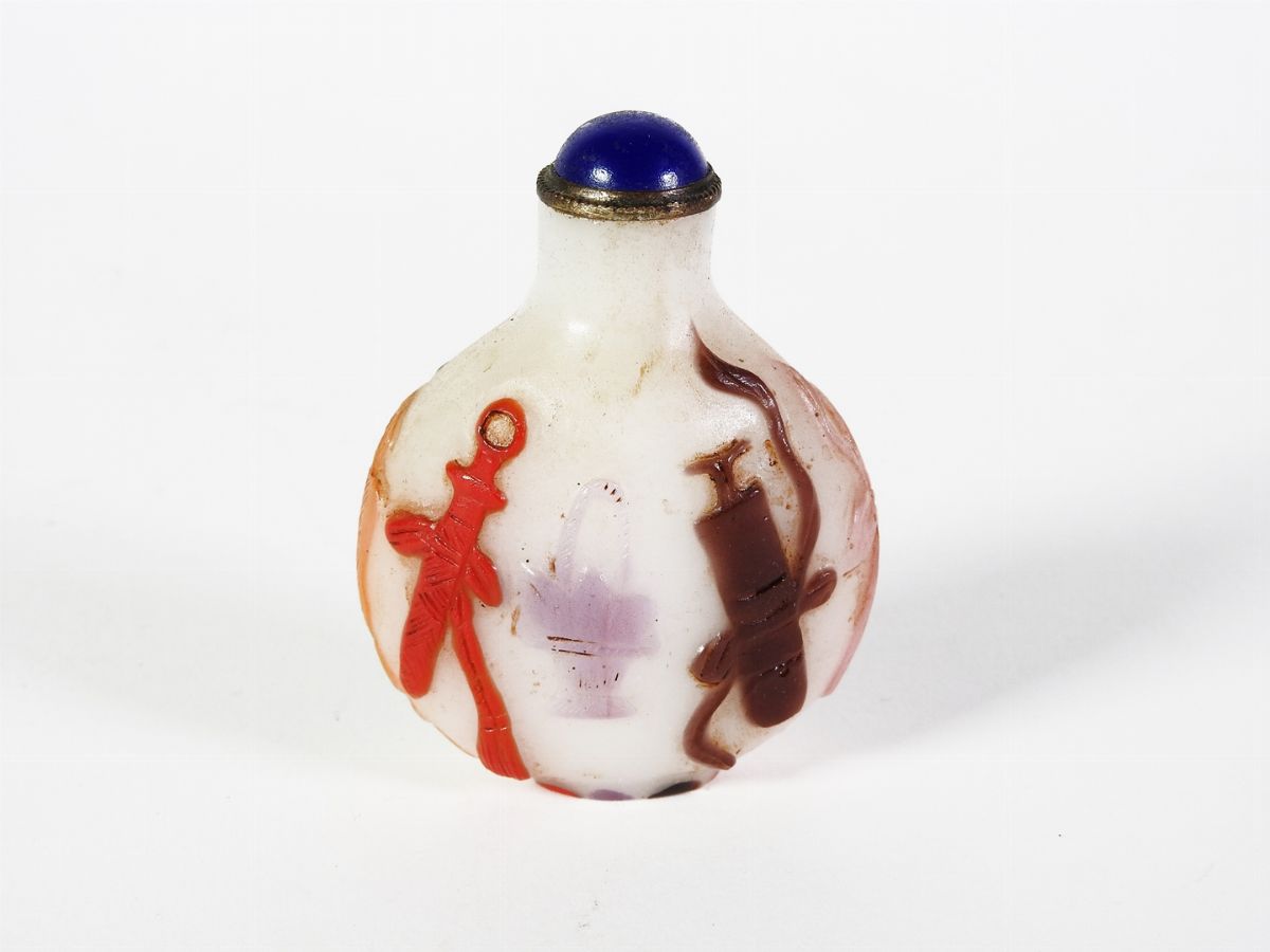 Snuff Bottle in Vetro Doppio