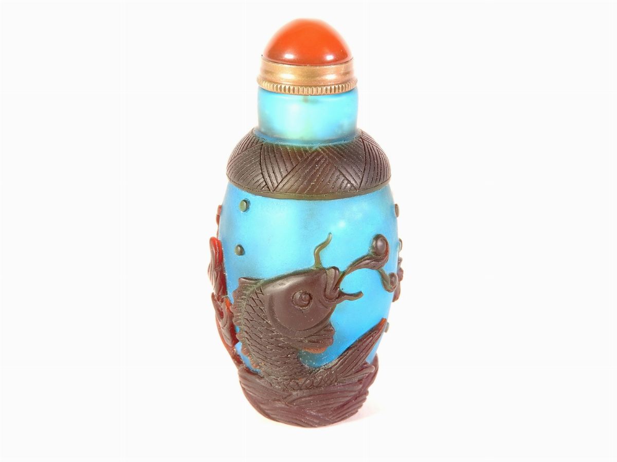 Snuff Bottle in Vetro Doppio