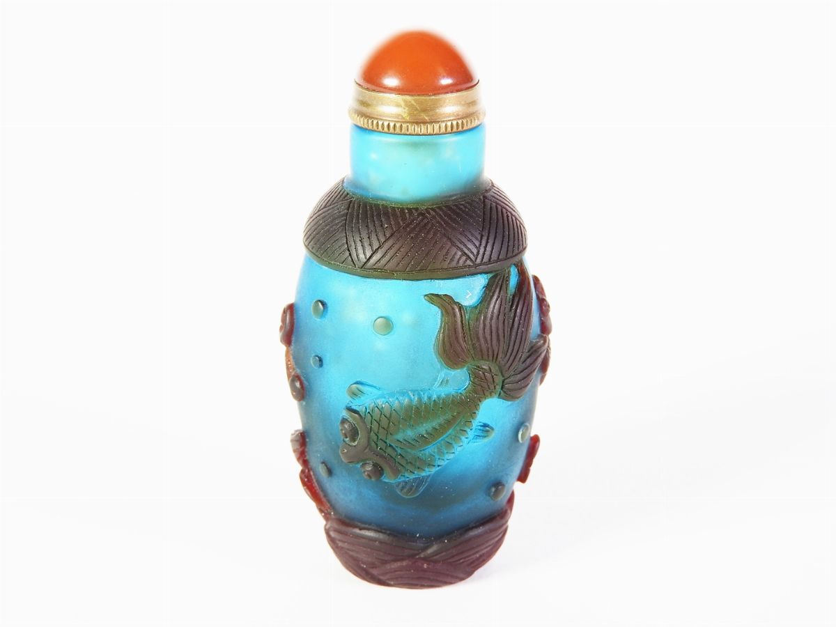 Snuff Bottle in Vetro Doppio