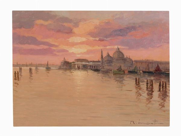 Renzo Martini : Sunset in Venice  ((1937-2005))  - Auction Modern and Contemporary Art - II - Maison Bibelot - Casa d'Aste Firenze - Milano