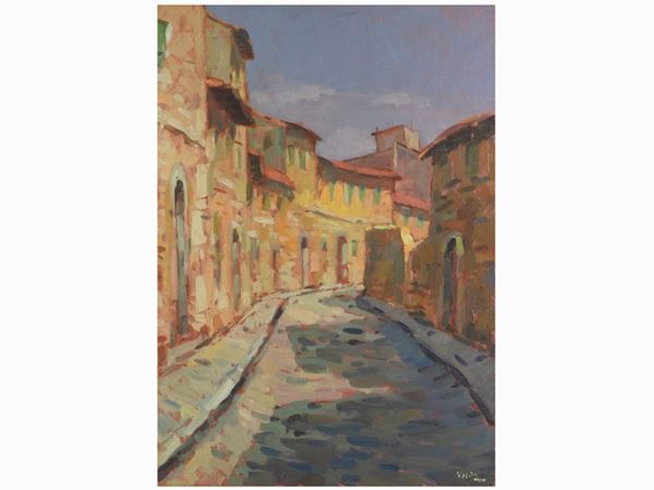 Angiolo Volpe : View of Livorno  - Auction Modern and Contemporary Art - II - Maison Bibelot - Casa d'Aste Firenze - Milano